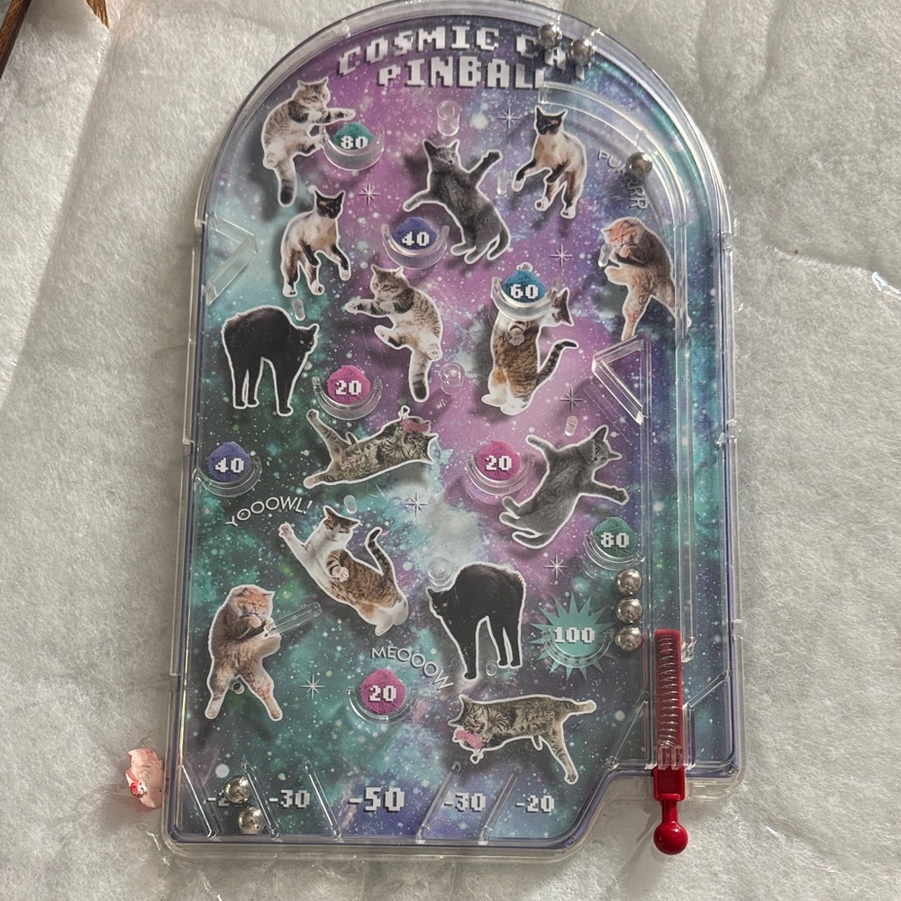 Cosmic Cat Pinball Game